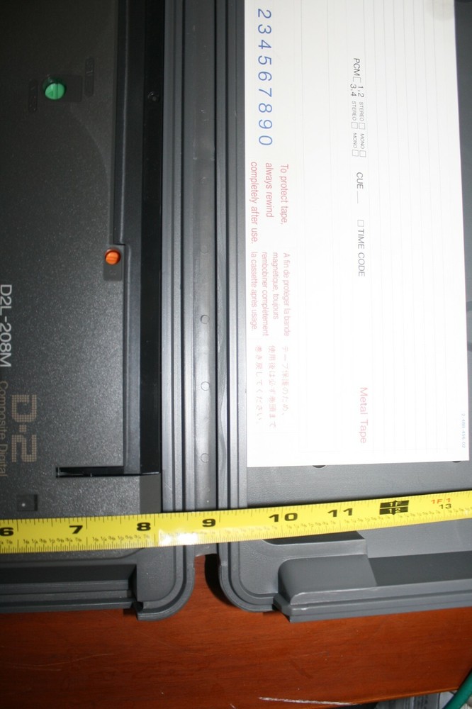 Sony D-2 Composite Tapes D2L-208M & Ampex D2 329 MPX Mastering