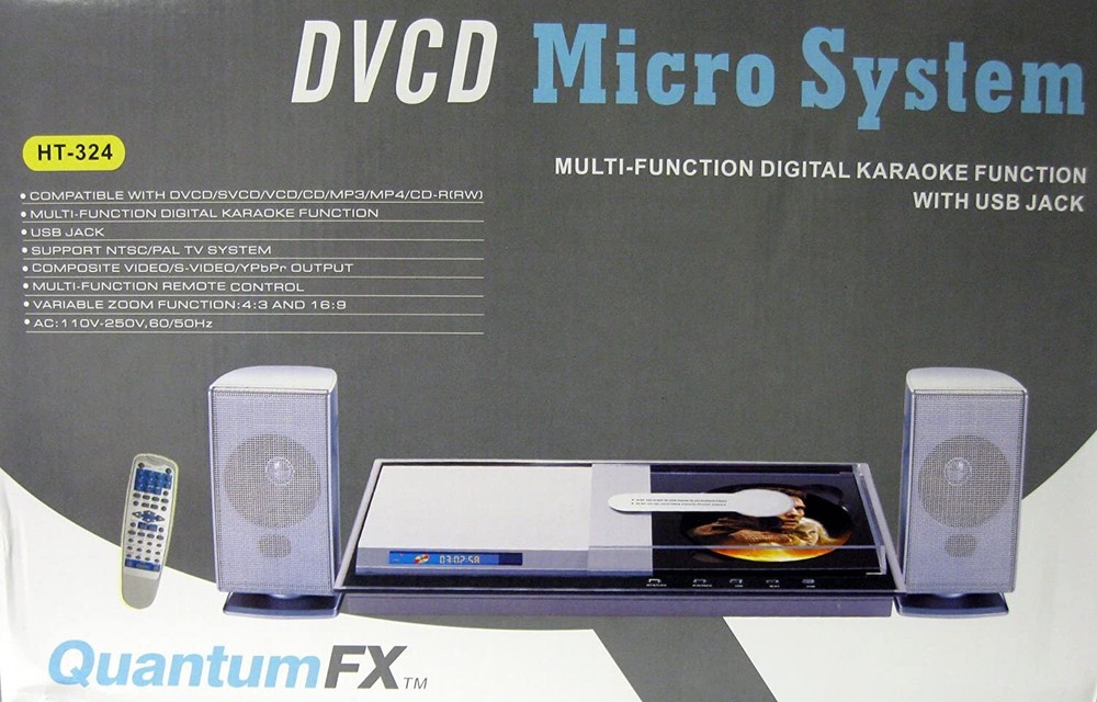 Quantum FX HT-324: DVCD Micro System-Multi Function Digital Karaoke Function