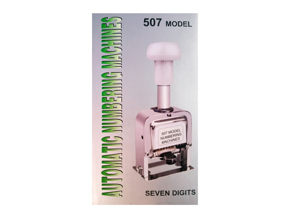 Automatic Numbering Machine Hand 7 Digits Model 507 Manual Numbering