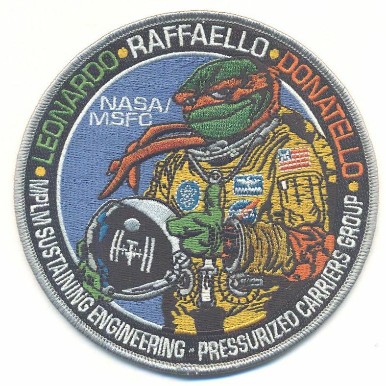 NASA TMNT PATCH - MPLM - ISS -  NASA07