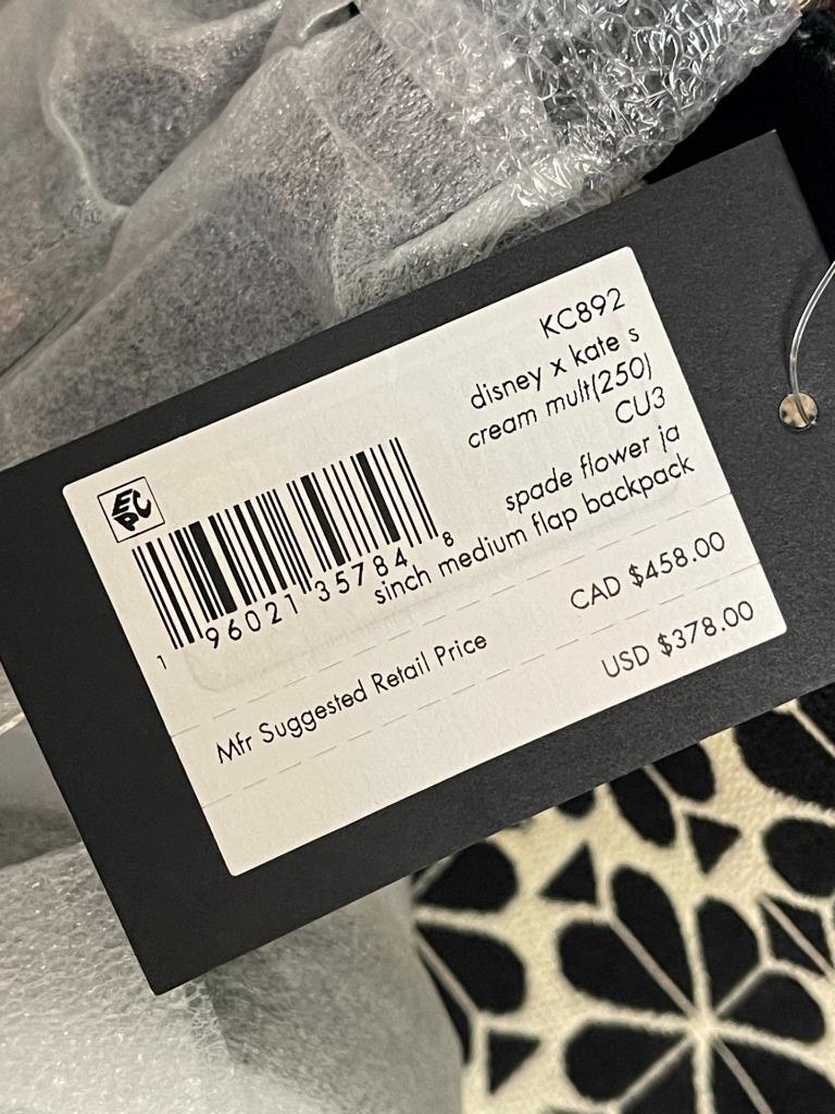 Kate Spade Disney 100 Years Mickey & Minnie Jacquard Backpack NWT