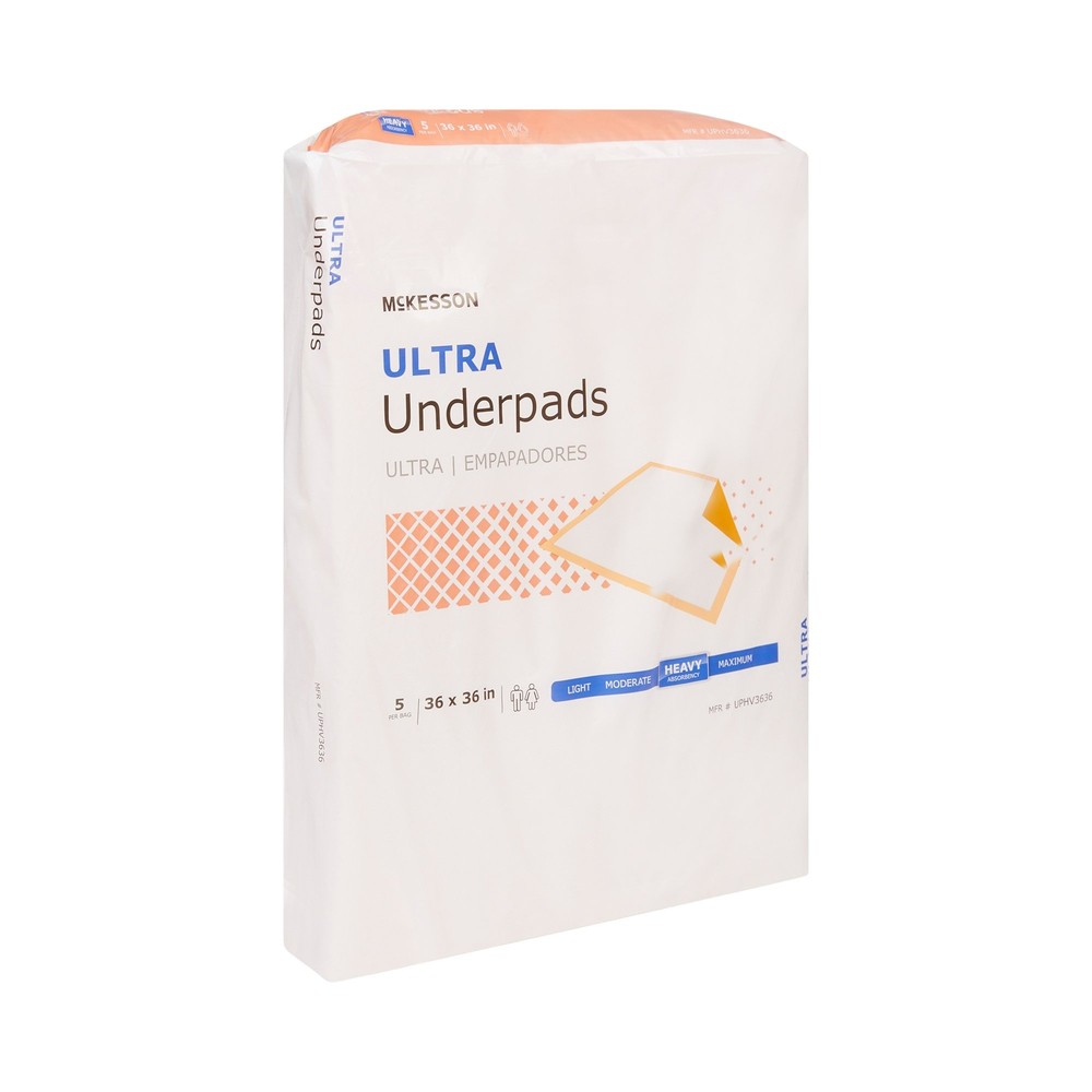 McKesson Ultra Underpad Heavy Absorbency 36X36" 50 ct