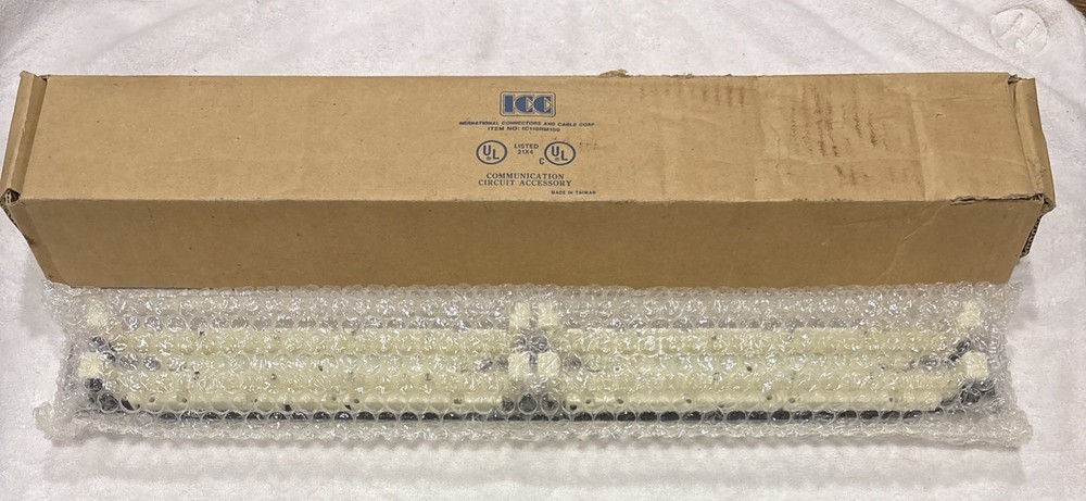 ICC IC110RM100 100-Pair Patch Panel Rack Mountable NEW