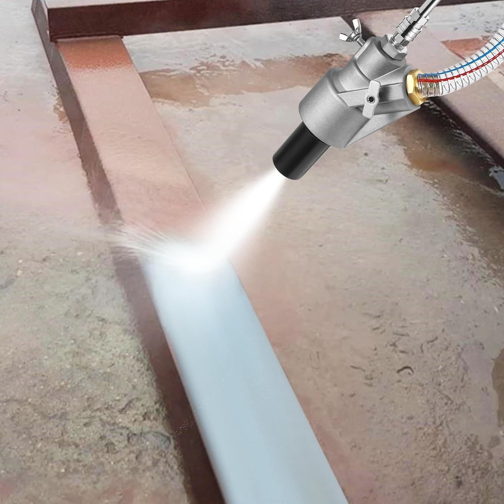 Effortless Dustless Sandblaster Kit for Pressure Washers - 18FT Hose, 5000 PSI