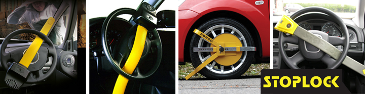 Stoplock Pro Elite Car & Van Yellow Anti Theft High Security Steering Wheel Lock