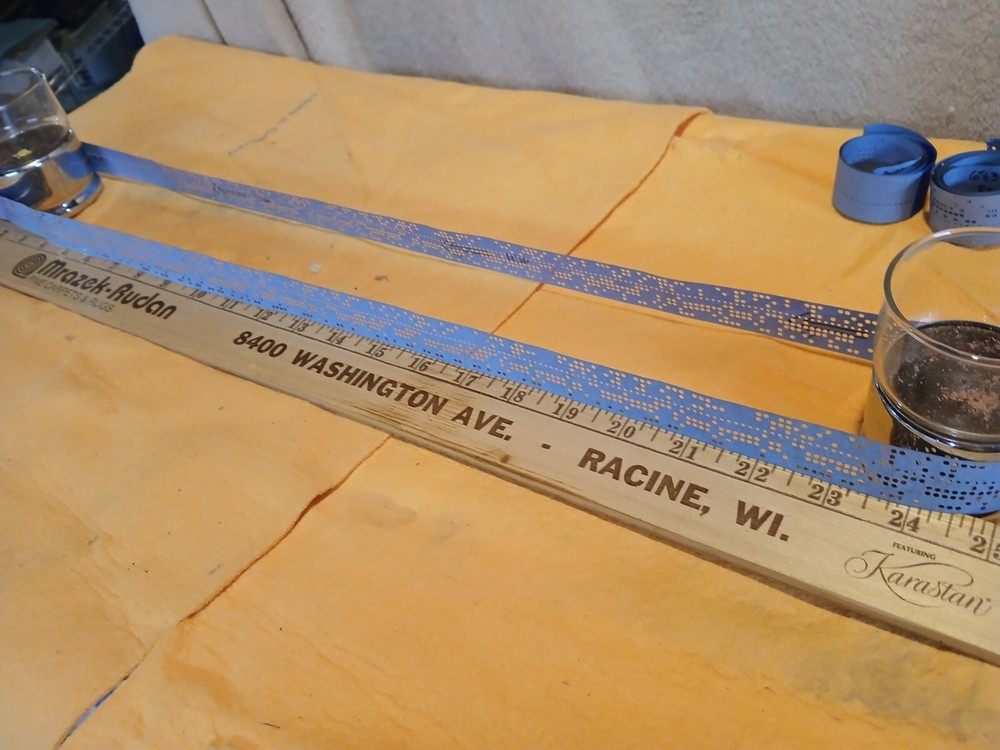 Ten Rolls - Vintage Computer Punched Paper Tape