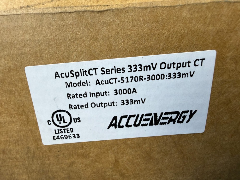 AccuEnergy AcuCT-5170R-3000:333mV AcuSplitCT Split-Core Current Transformer