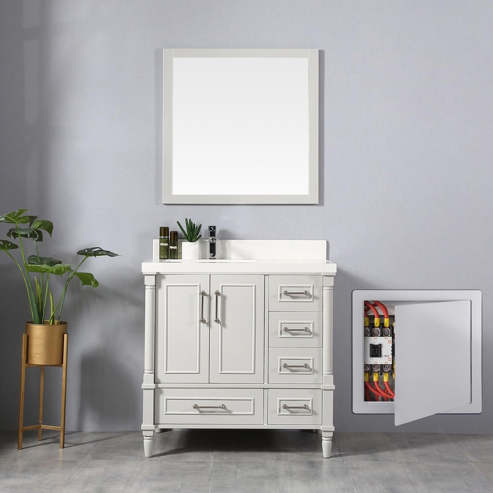 Plumbing Access Panel - 12 x 16 Inch Plastic Access Door Removable Wall & Cei...