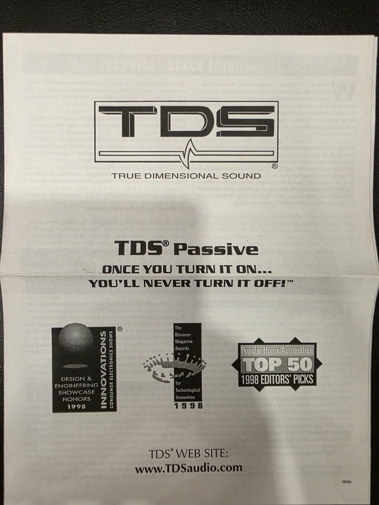 TDS PASSIVE SOUND PROCESSOR