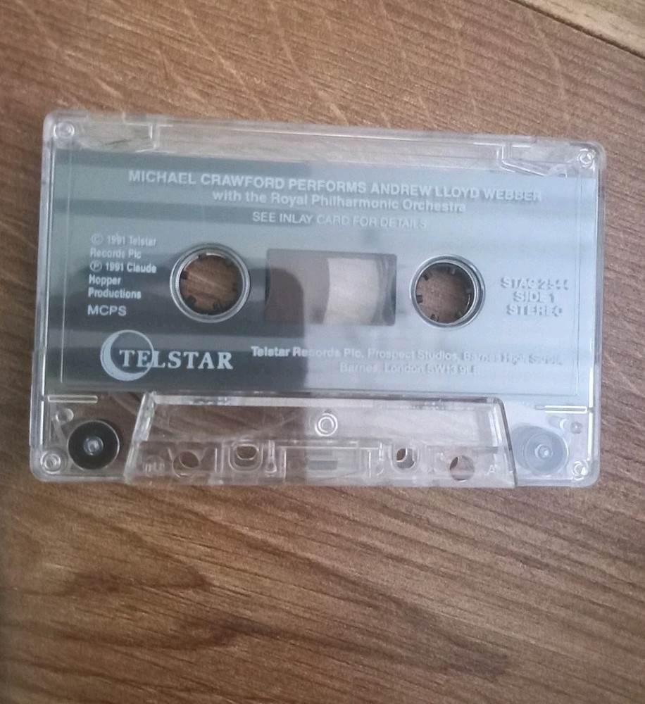 Michael Crawford Performs Andrew Lloyd Webber Cassette Telstar 1991