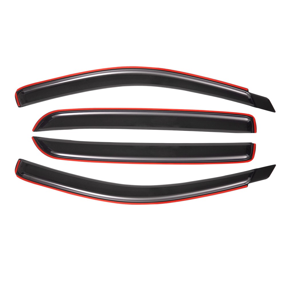 In-Channel Window Vent Visor Rain Guard for 2006-2008 Dodge Ram 1500 Mega Cab