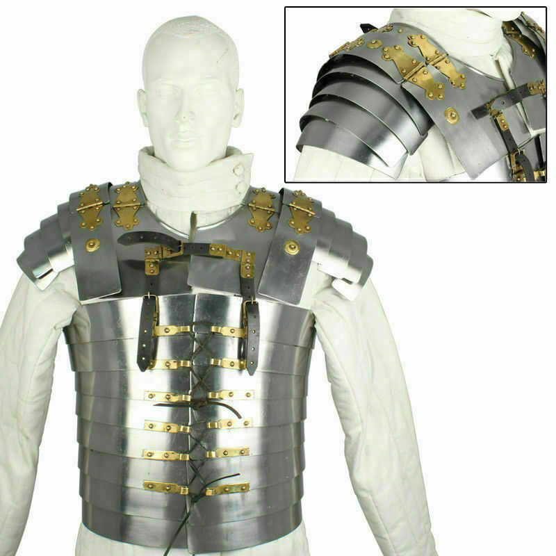 Medieval Roman Lorica Segmentata Pate Armor Chest Armour Chestplate Segmenta
