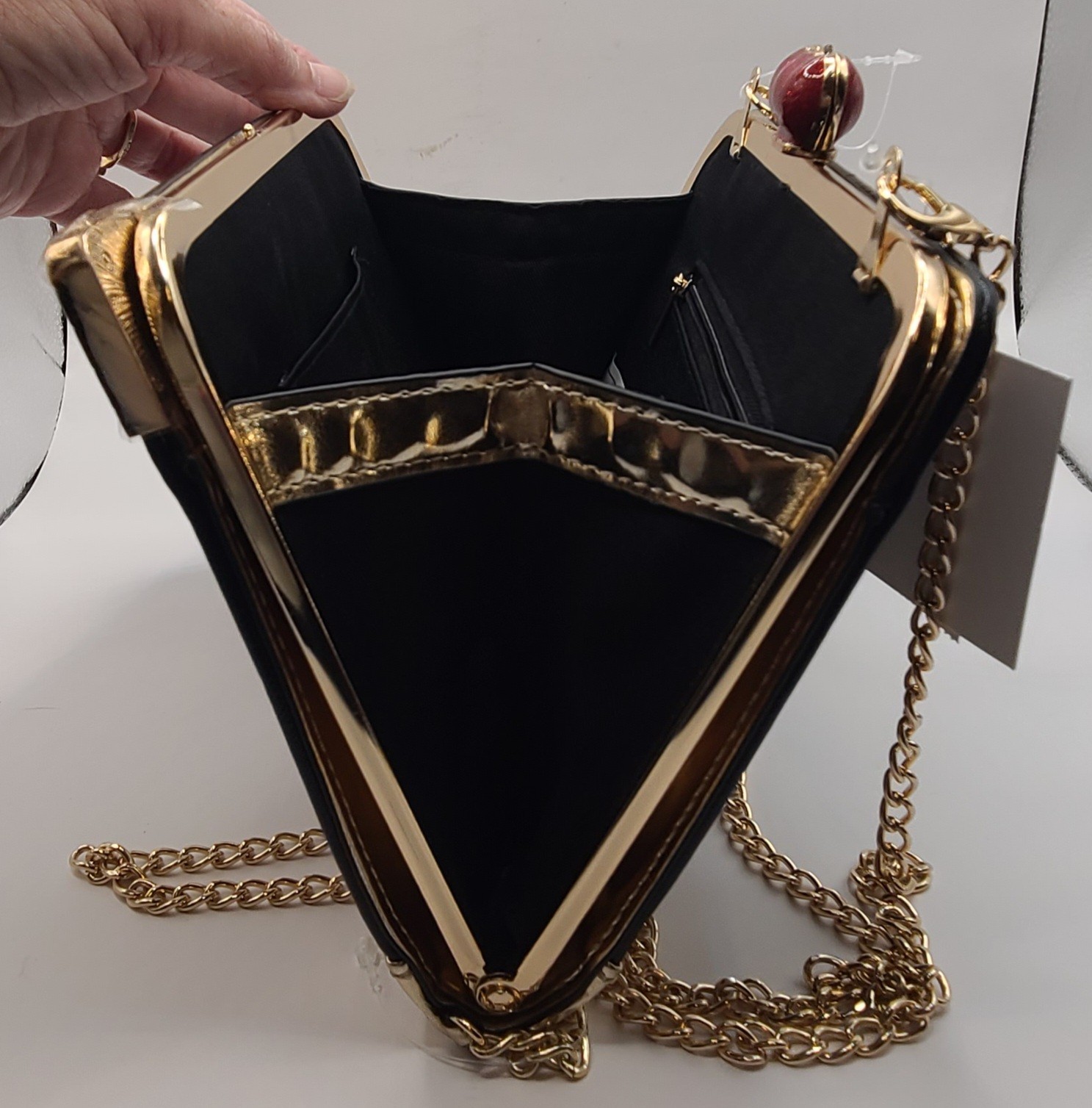 Disney x Aldo Clutch Purse Snow White Mirror Mirror, Disney 100th BlackGold New