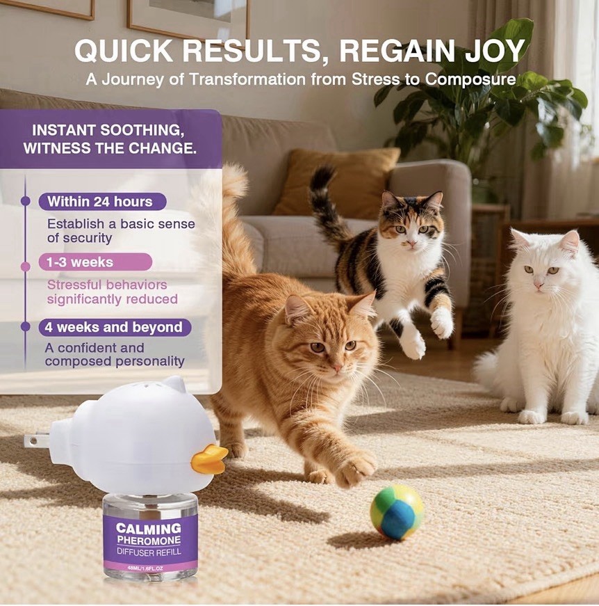 Cat Calming Pheromone Diffuser Effectively Relieve Anxiety Stress Cat Calming