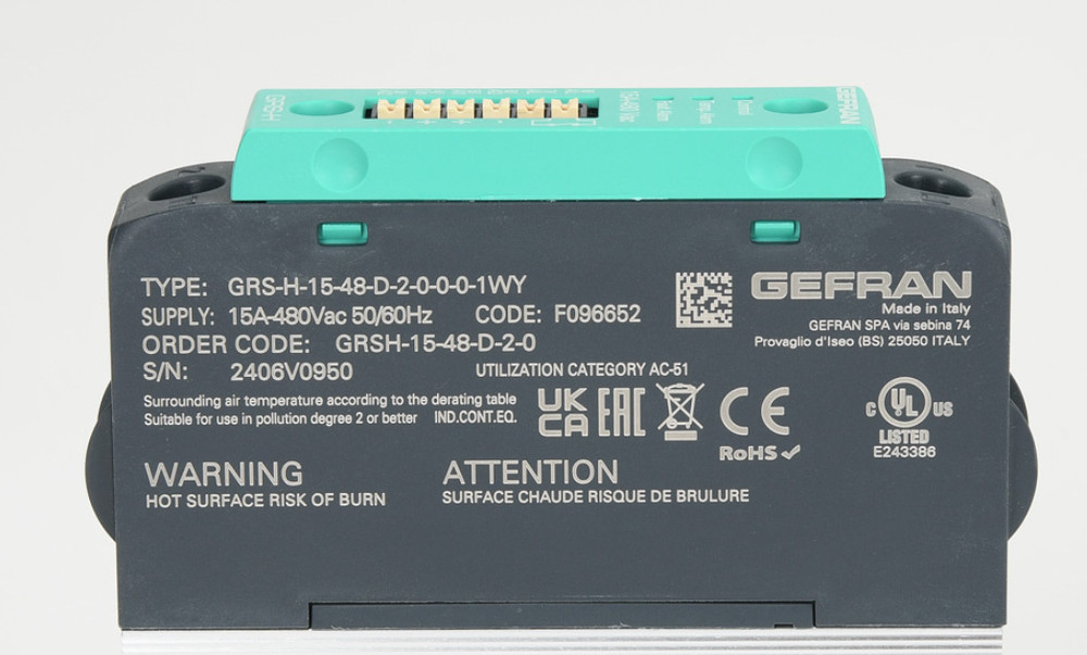 GRSH-15-48-D-2-0 Gefran solid state relay 6-32 VDC input voltage