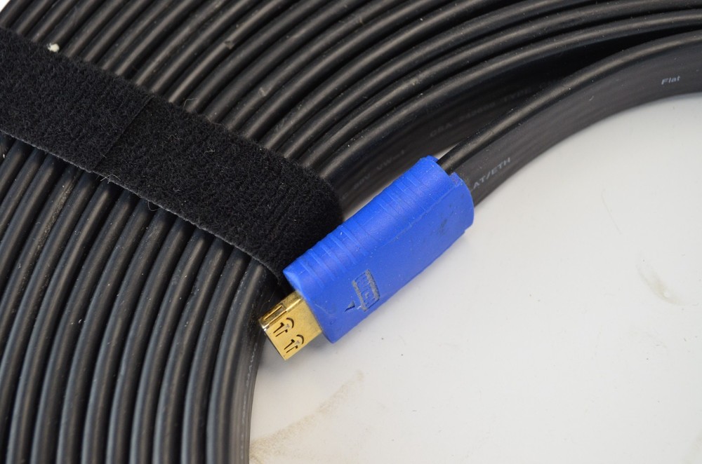 Kramer C-HM/HM/FLAT/ETH Ethernet E317442 50' HDMI Video and Network Cable