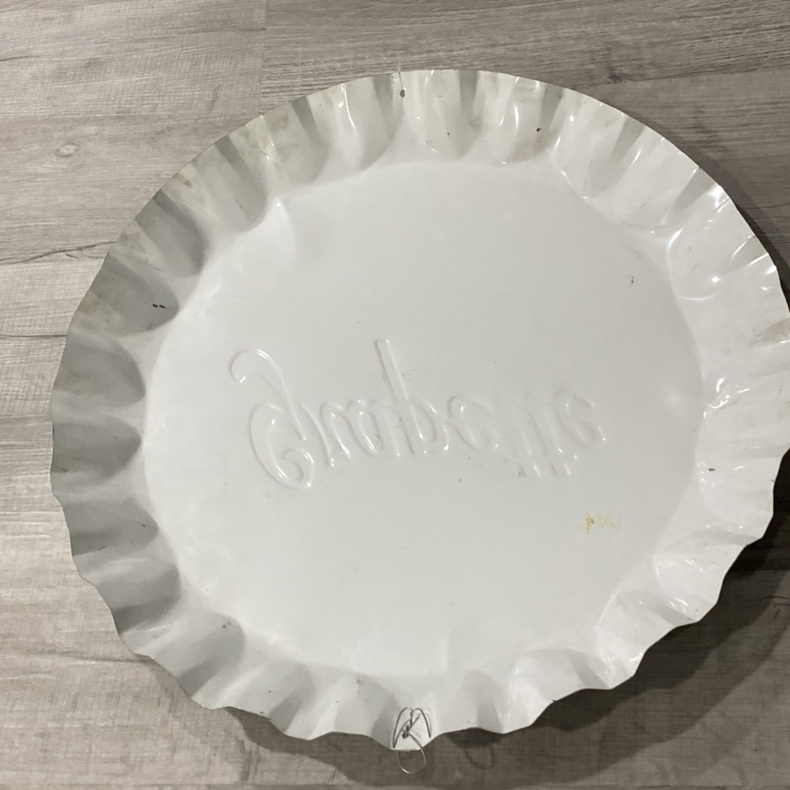 Grapette Bottle Cap Sign Metal Embossed 26.5” Stout Sign Co