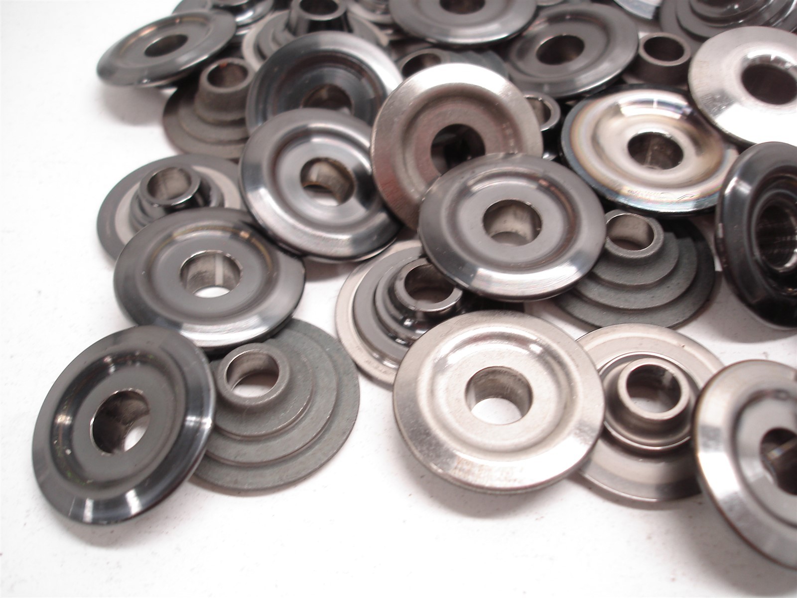 BULK 170 pcs NASCAR TITANIUM VALVE SPRING RETAINERS MINI TOP LOCK DEL WEST ASST