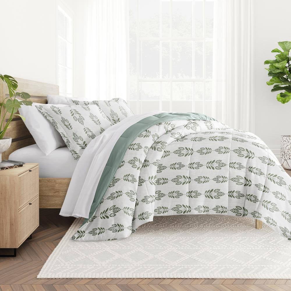 Patterned Reversible Microfiber All Season Down-Alternative Ultra Soft King Comf