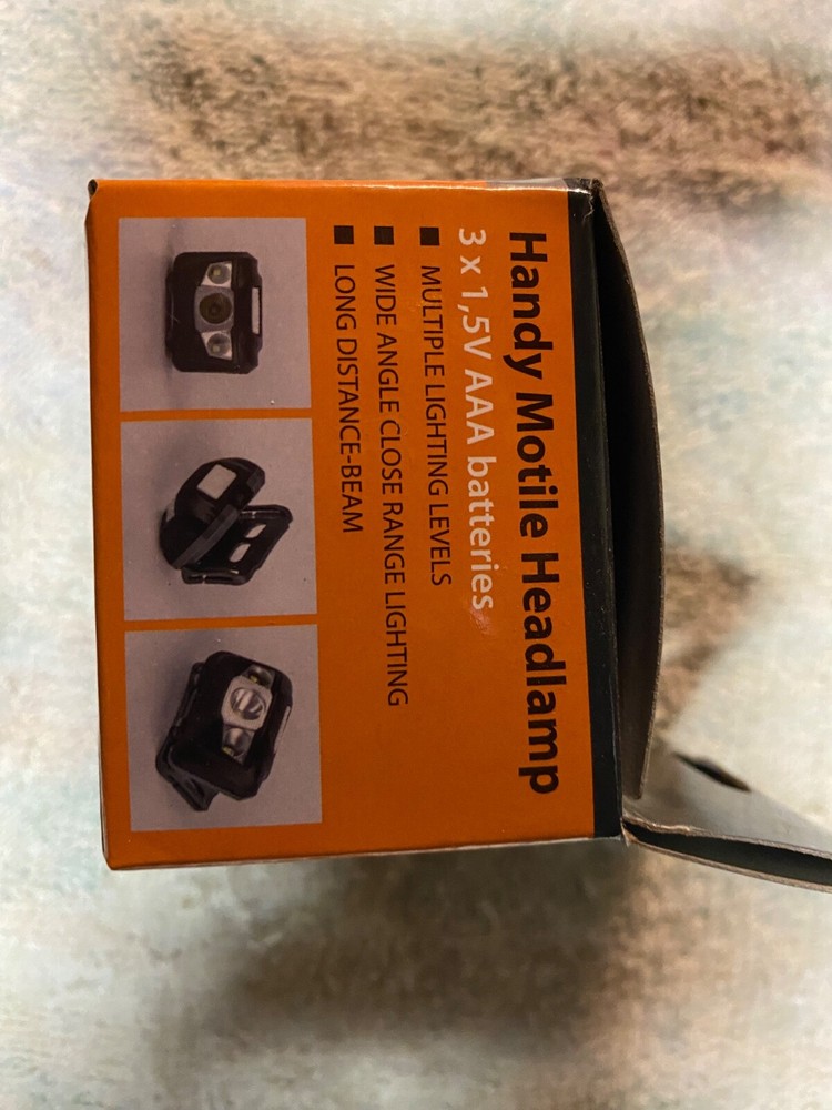 Ideapro LED head lamp -2 pack. Multiple lighting levels. Strobe. 3 AAA batteries