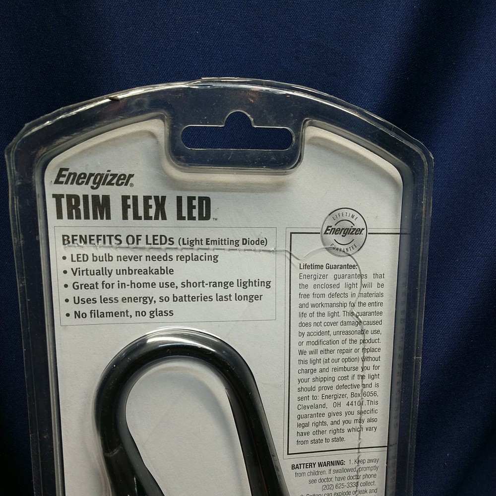 Energizer Clip Book Light - TRIM FLEX LED NIP