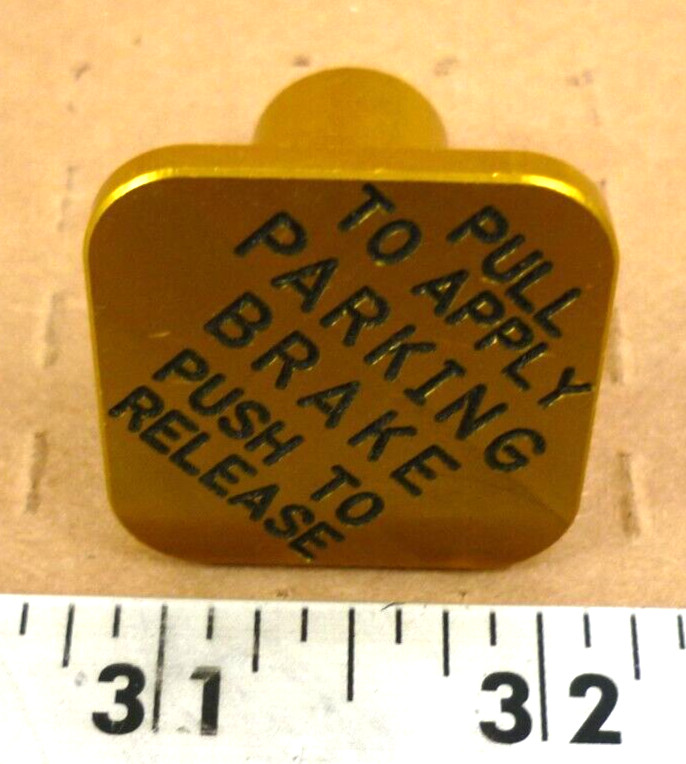 Aluminum Parking Brake Knob Push/Pull Valve