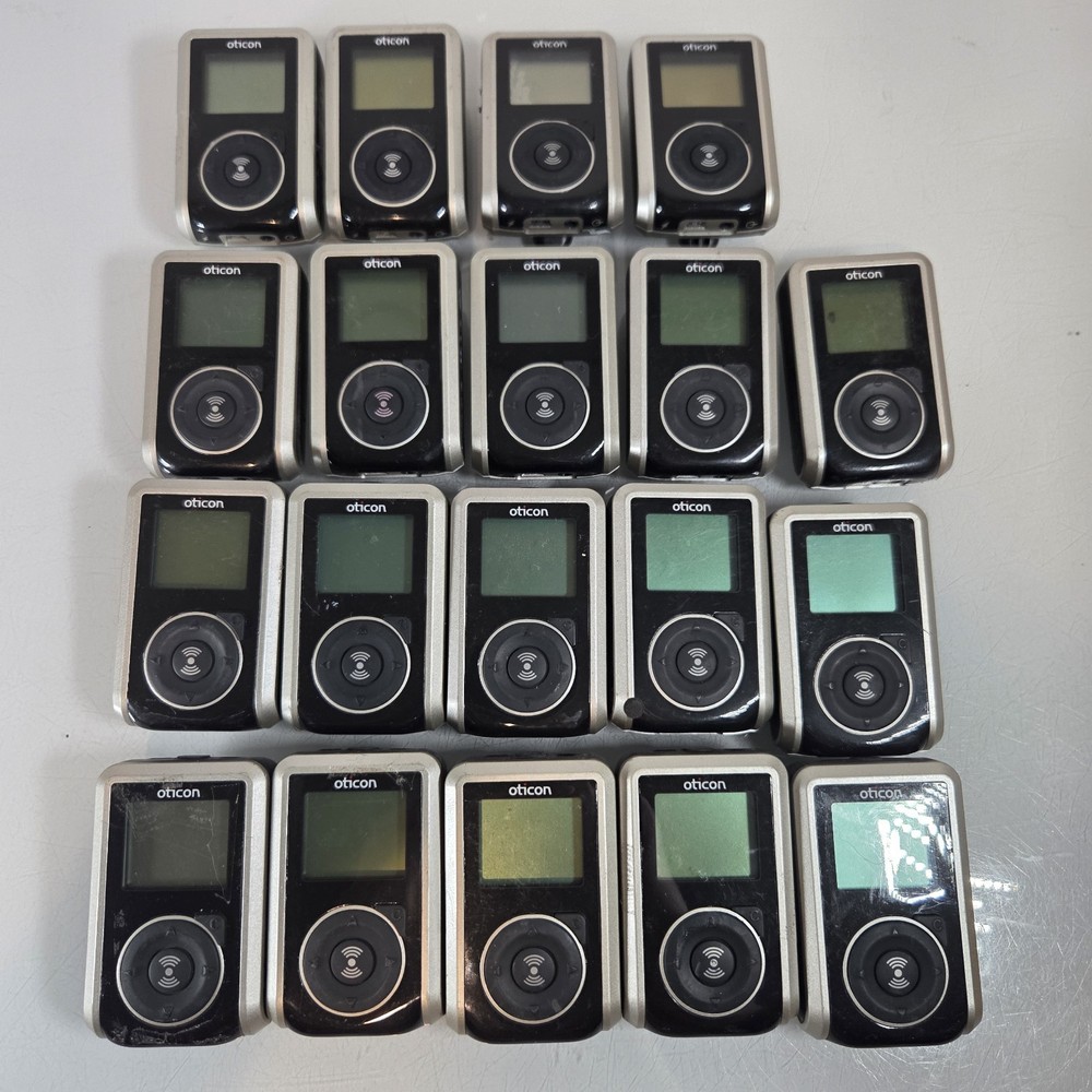 Oticon Amigo T20 Transmitter FM Assistive Listening Lot of 19 -PARTS REPAIR ONLY