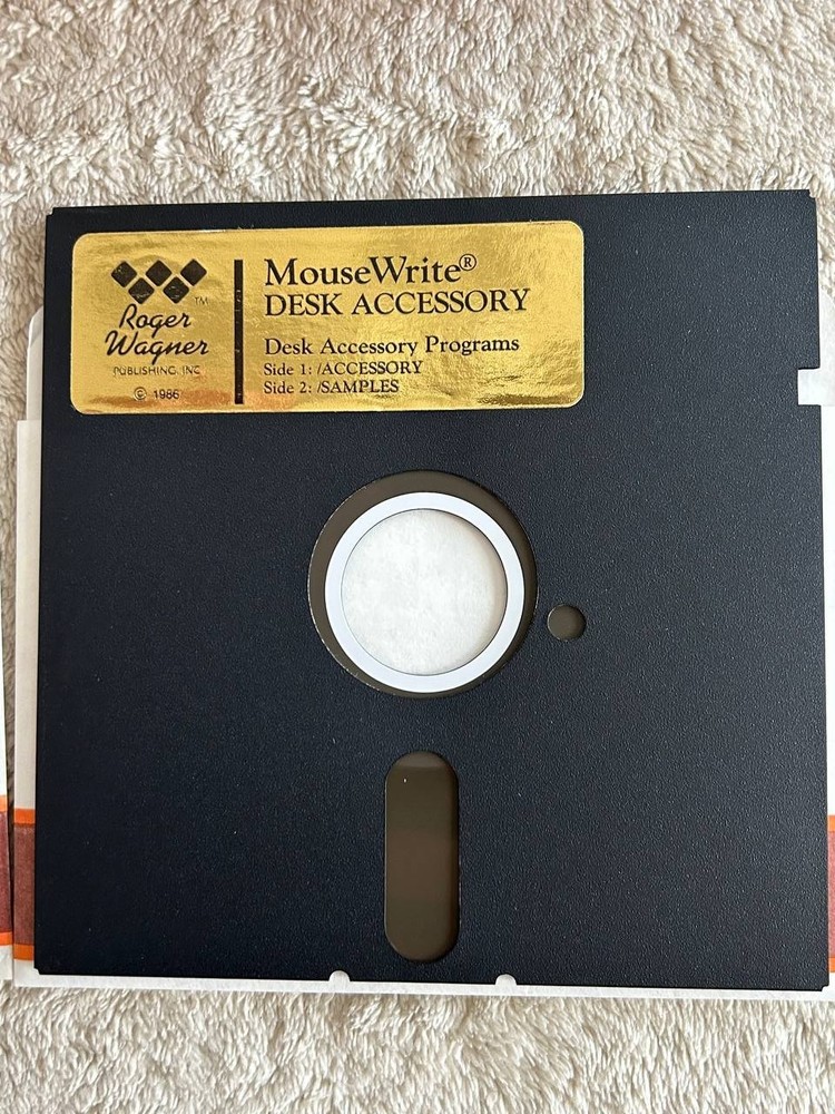 Macintosh MouseWrite Word Processor for Apple IIc IIGS IIe. Software 1985-86 #2
