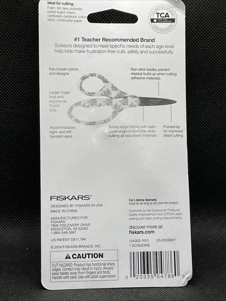 FISKARS SAFETY-EDGE POINTED TIP SMALL SCHOOL SCISSORS - NEW (p2) Unicorns