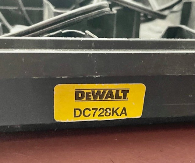 Dewalt Case DC728KA Only - Fits Drill DC728 - Black Hard Plastic Lockable Handle