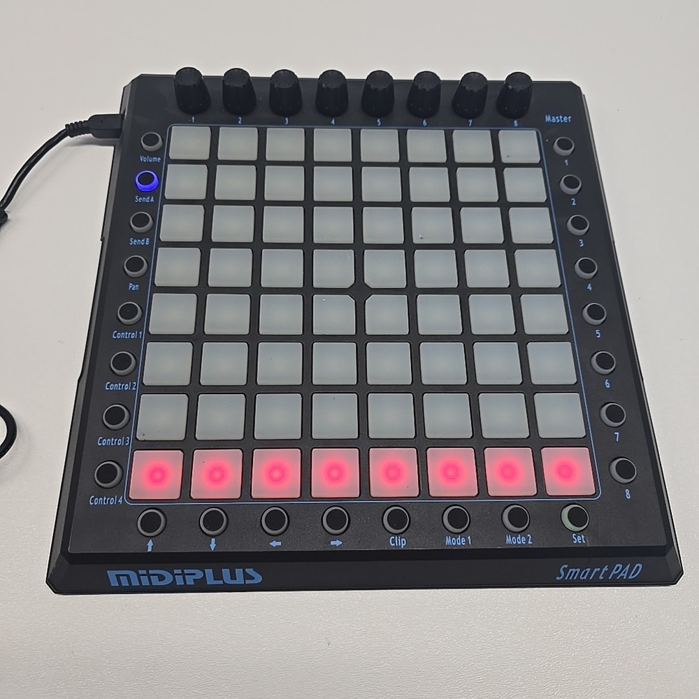 MidiPLUS SmartPAD MIDI 64-Key Controller & USB Cable MULTI-COLOR BACKLIGHT