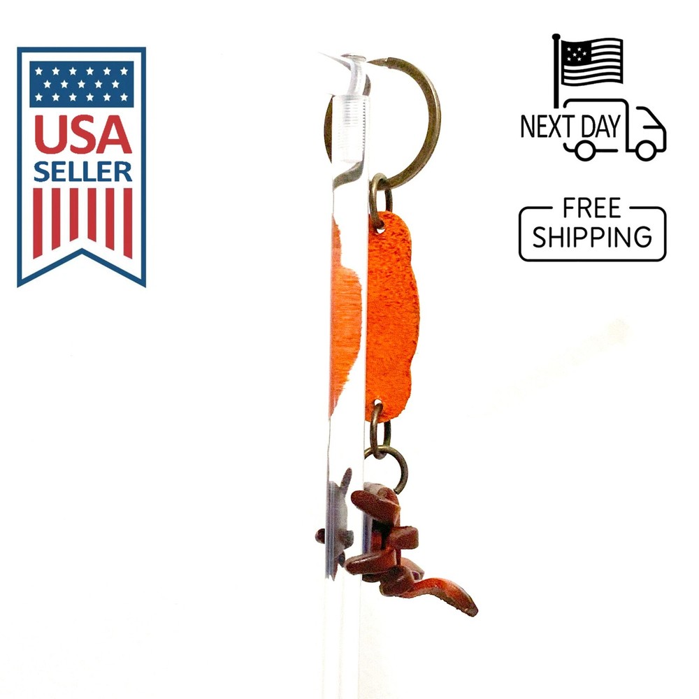 Crab Handmade Leather Keyring #2