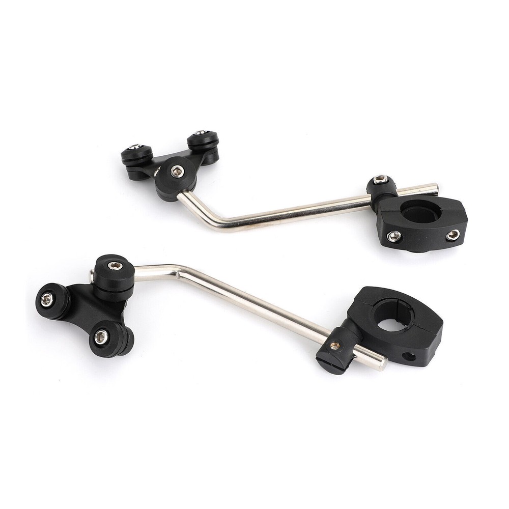 Windscreen Bracket 7/8" 22mm Standard Handlebar Windshield Mount Clamp BLK