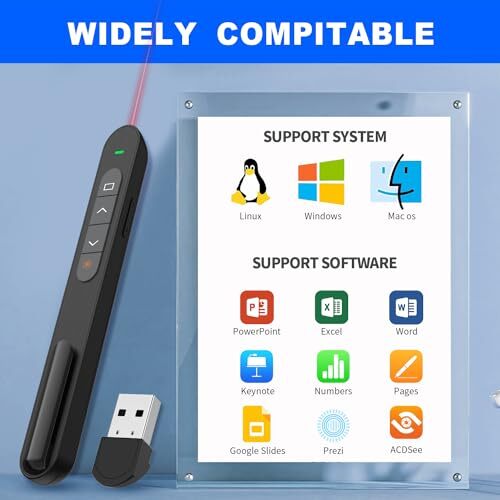 Presentation Clicker Hyperlink Volume Control Wireless Presenterppt Powerpoint C