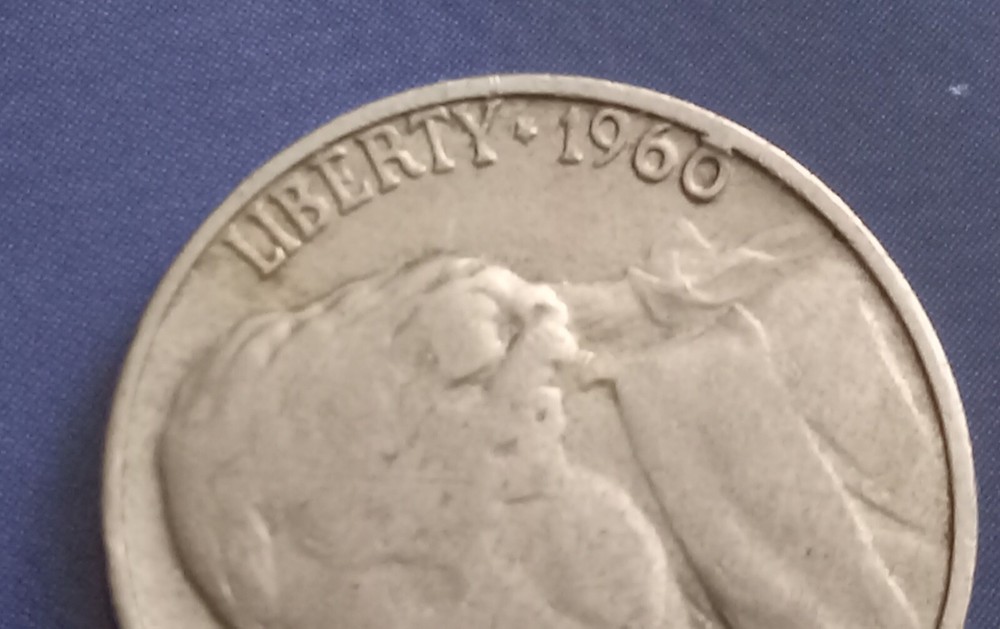 1960 US Nickel Mint Error Obverse