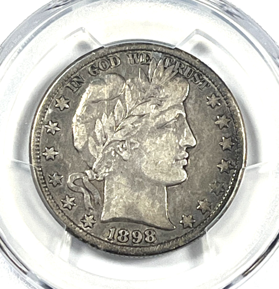 1898-O Barber Half Dollar : PCGS VF25