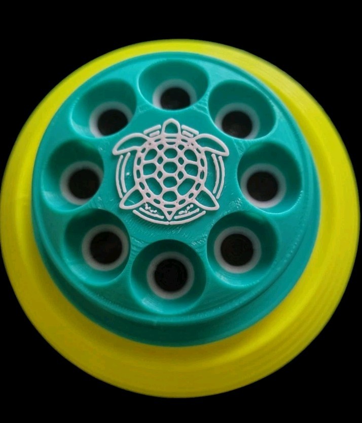 The SandTurtle - (Mint ❄️, Gray 🌪️, Yellow 🫠) W/ 6" Hook and Loop Backer