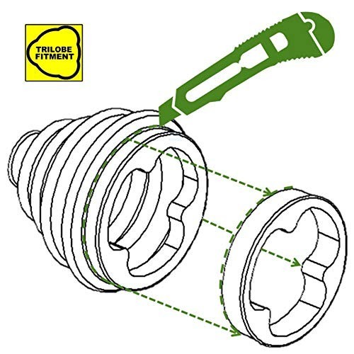CVS18 Universal Split Constant Velocity Joint Gaiter Boot Replacement Kit, Black