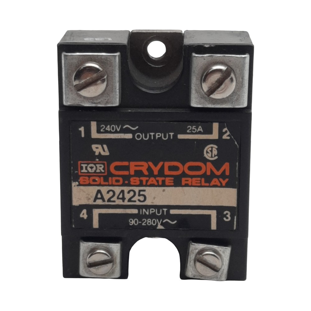 Crydom A2425 Solid-State Relay, SPST-NO, 90-280VAC In, 25A 240VAC Out