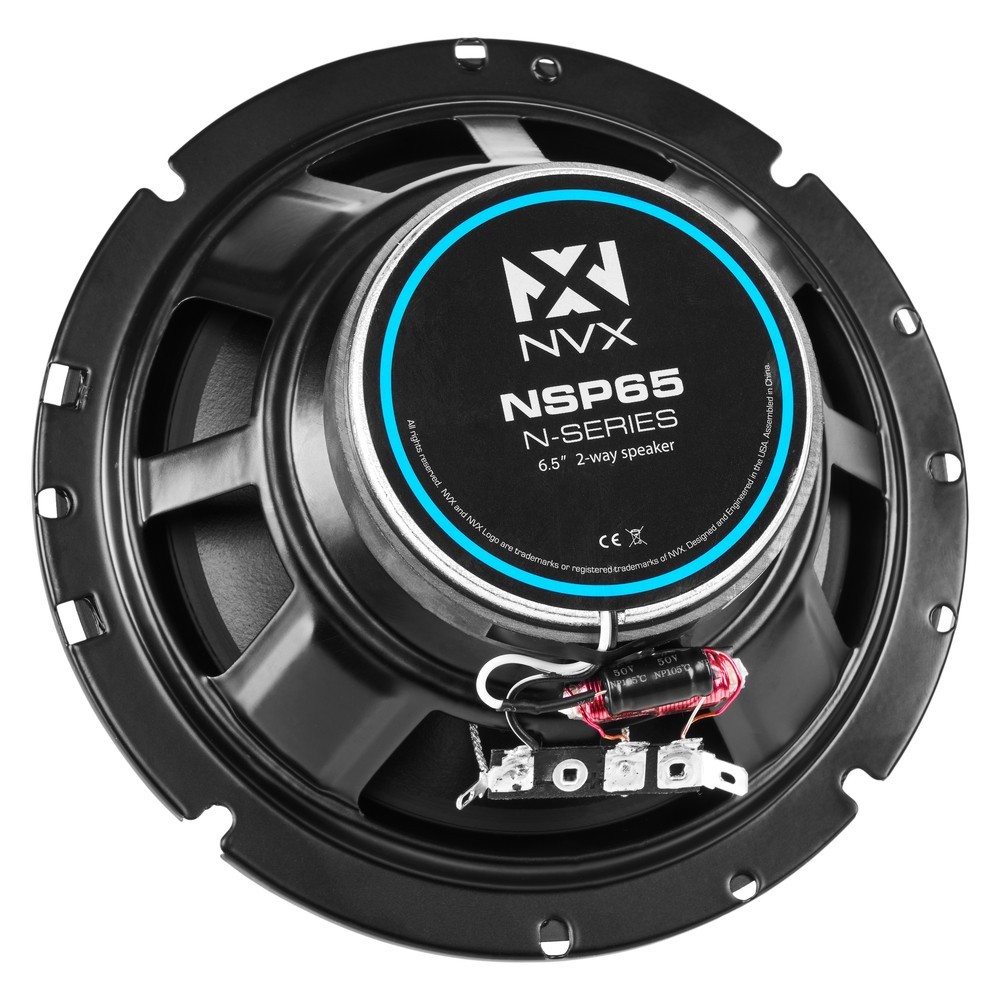 Open Box, Great - NVX NSP65 180W RMS 6.5" N-Series 2-Way Coaxial Car Speakers