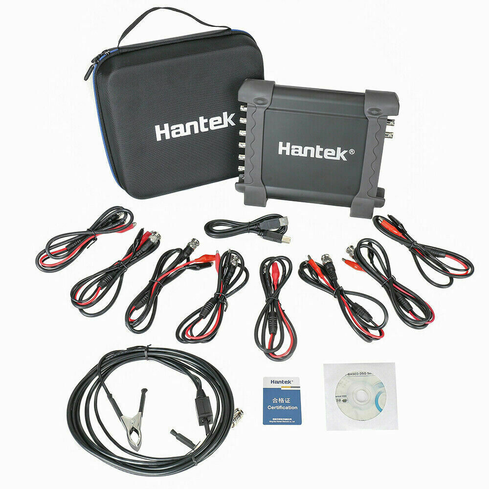 1008C Hantek 8CH Oscilloscope PC USB Automotive DAQ Program Generator Diagnostic