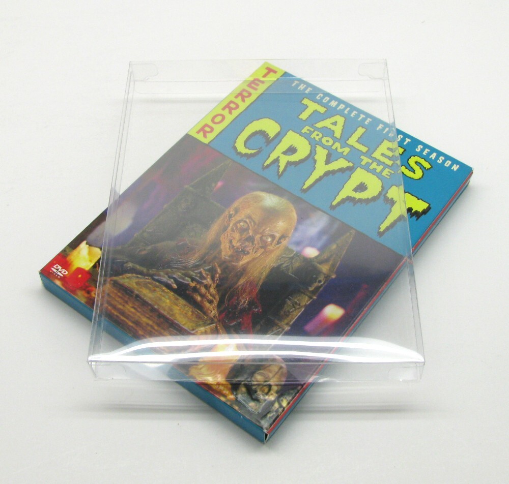 50x DVD FULLSLIP SMALL (SIZE DV4) -CLEAR PLASTIC PROTECTIVE BOX PROTECTOR SLEEVE