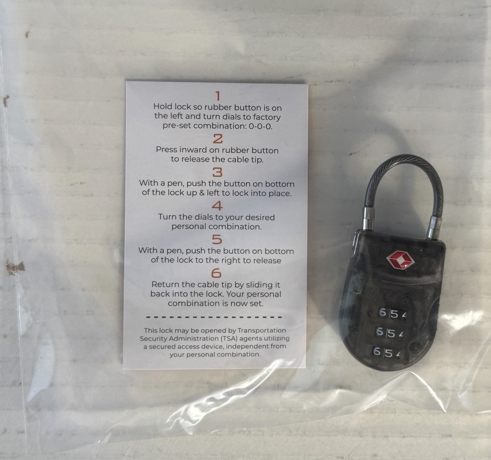 Briggs & Riley TSA Combination Luggage Lock