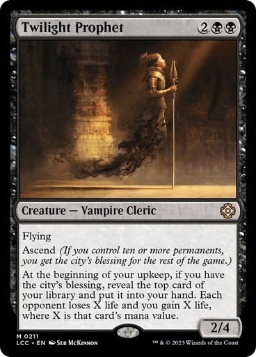 NM Twilight Prophet, MTG, LCI Commander, Magic the Gathering, 211