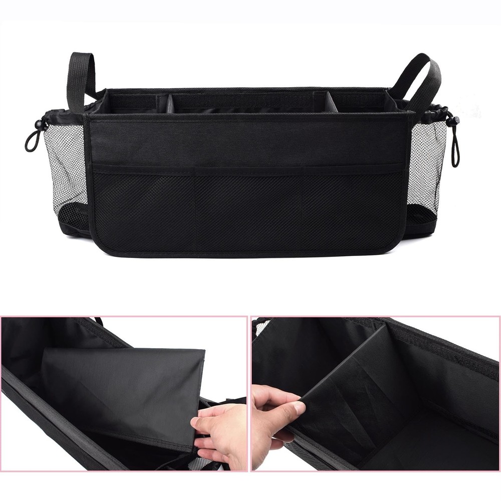 Upgraded Rollator Basket Foldable Rollator Walker Storage Bag with Cup Holder...