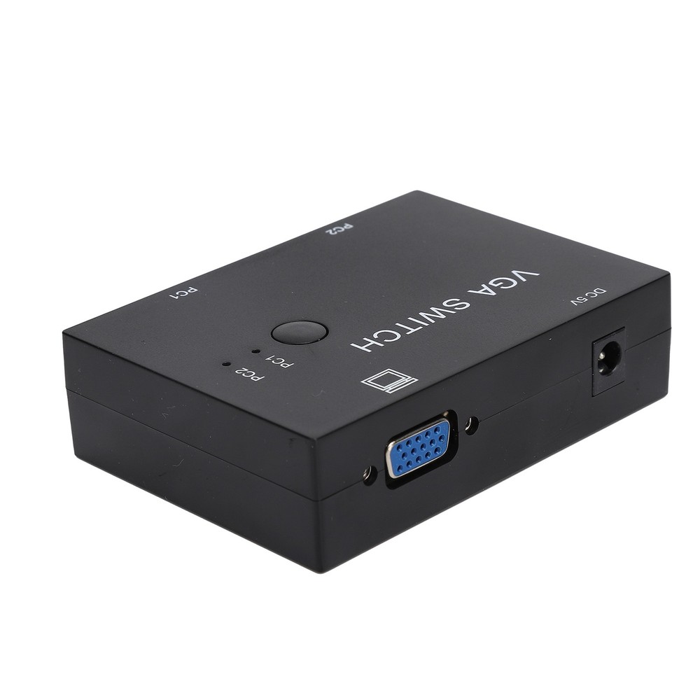 2 Input 1 Output VGA Switcher Efficient Video Conversion For Home/Office ABS