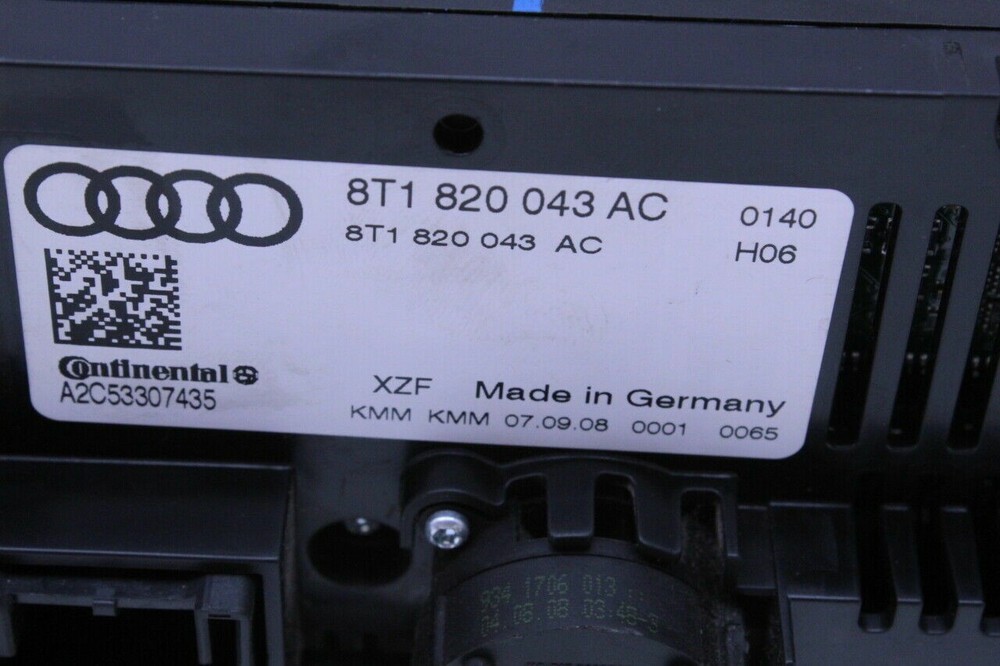 2009-2010 Audi A4 A5 S4 S5 Climate Temperature Control Panel OEM