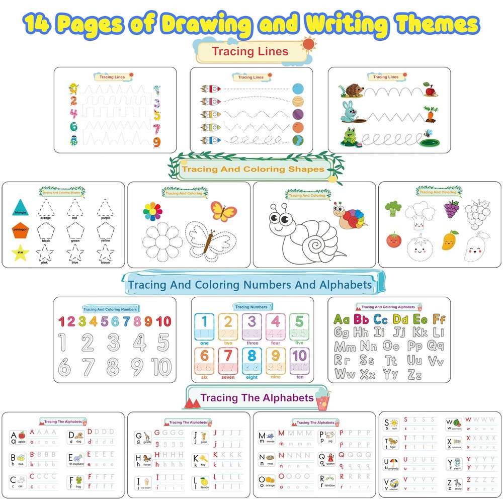 Montessori Preschool Learning Activities Busy Book - Workbook Activity Binder...