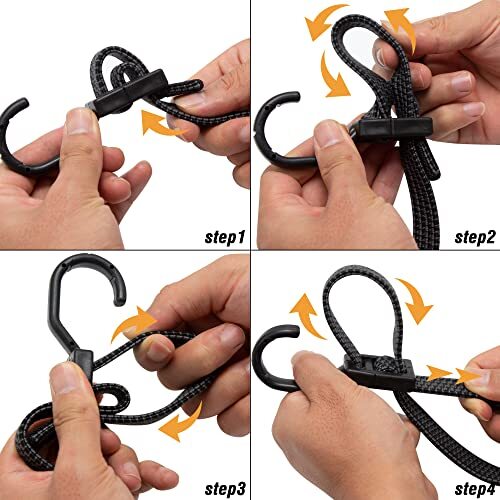 Bungee Cords with Hooks Heavy Duty Flat Adjustable Bungee Cords with Hooks