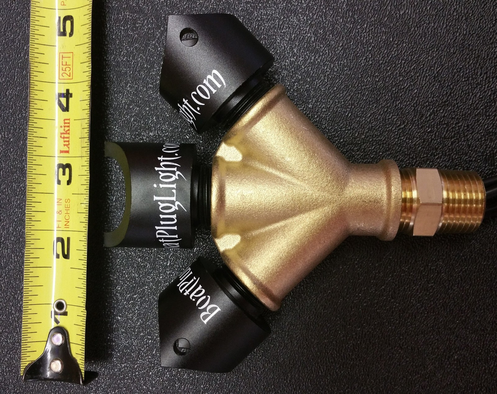 BLUE YK3B LED BOAT DRAIN PLUG LIGHT TRIPLE HEAD DESIGN! 3400 LUMENS UNDERWATER